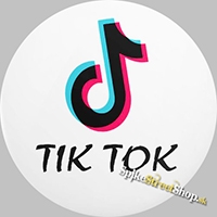 TIK TOK - Pinback Logo - odznak