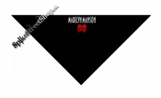 MARILYN MANSON - Logo Crest - čierna bavlnená šatka na tvár
