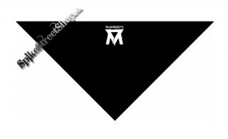 MARMOZETS - Smashed Logo - čierna bavlnená šatka na tvár