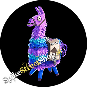 FORTNITE - LLama Black Background - okrúhla podložka pod pohár