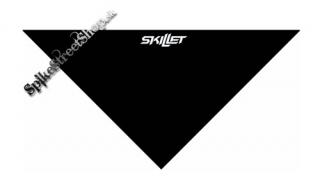 SKILLET - Logo - čierna bavlnená šatka na tvár