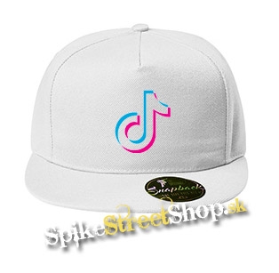 TIK TOK - Znak - biela šiltovka model "Snapback"