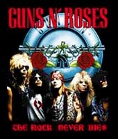 GUNS N ROSES - The Rock Never Dies - chrbtová nášivka