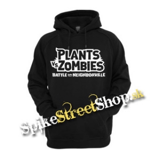PLANTS vs ZOMBIES - Logo - čierna pánska mikina