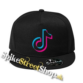 TIK TOK - Znak - čierna šiltovka model "Snapback"