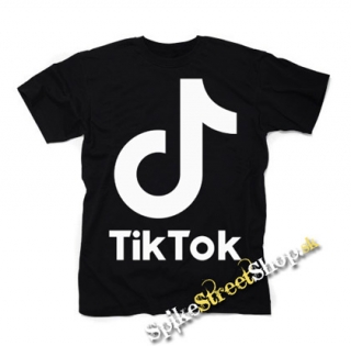 TIK TOK - Logo - čierne pánske tričko