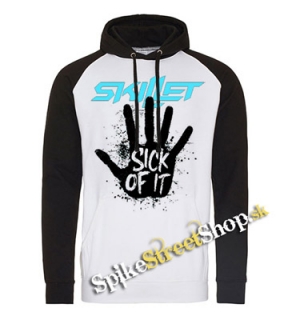SKILLET - Sick Of It - čiernobiela pánska mikina