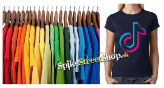 TIK TOK - Znak - farebné dámske tričko
