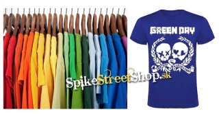 GREEN DAY - Skulls - farebné pánske tričko