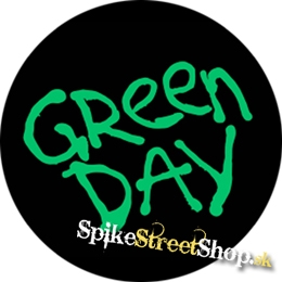 GREEN DAY - Logo 2020 On Black Background - okrúhla podložka pod pohár
