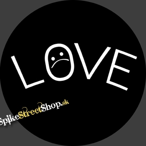 LIL PEEP - Love Tattoo Black Background - odznak