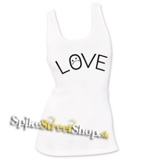 LIL PEEP - Love Tattoo - Ladies Vest Top - biele