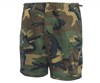 ARMY kraťasy - maskáčové nohavice BDU Woodland Camo