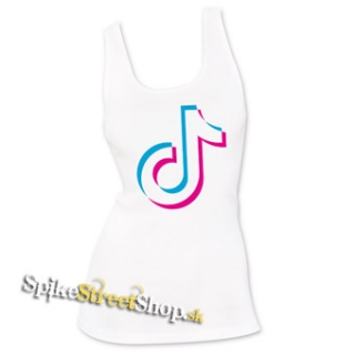 TIK TOK - Znak - Ladies Vest Top - biele