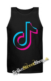 TIK TOK - Znak - Mens Vest Tank Top - čierne