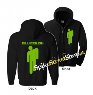 BILLIE EILISH - Logo & Stickman - mikina na zips