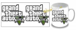 Hrnček GTA - GRAND THEFT AUTO - Five Logo White