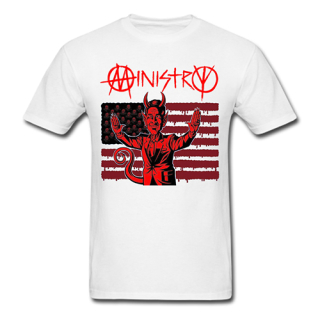 MINISTRY - Revolting Bloody American - biele pánske tričko