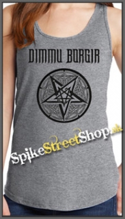 DIMMU BORGIR - Pentagram - Ladies Vest Top - šedé