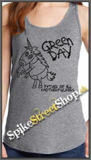 GREEN DAY - Father Of All Motherfuckers - Ladies Vest Top - šedé