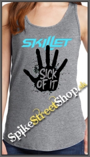 SKILLET - Sick Of It - Ladies Vest Top - šedé