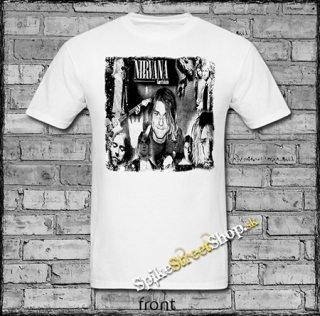 NIRVANA - Kurt Cobain Motive 1 - biele pánske tričko