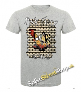 PINK FLOYD - The Wall - šedé pánske tričko