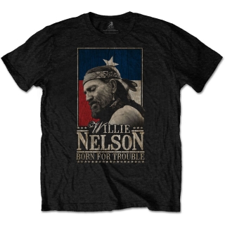 WILLIE NELSON - Born For Trouble - čierne pánske tričko