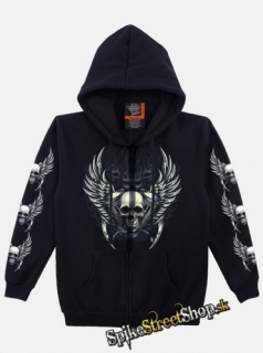 BIKER COLLECTION - First Rider is Death - čierna pánska mikina