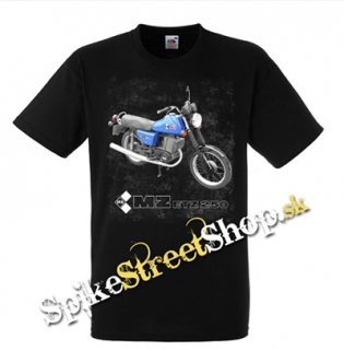 MOTORKA MZ ETZ 250 - čierne pánske tričko