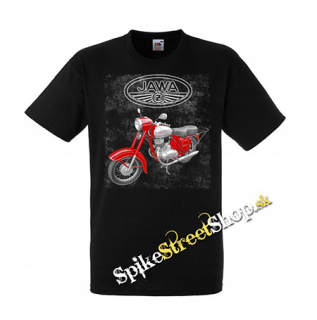MOTORKA JAWA 250 - čierne pánske tričko