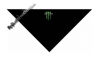 MONSTER ENERGY - Logo Crest - čierna bavlnená šatka na tvár