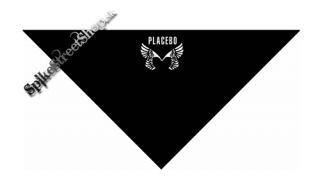 PLACEBO - Wings Logo - čierna bavlnená šatka na tvár