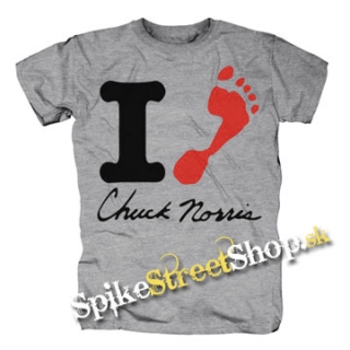 I LOVE CHUCK NORRIS - sivé detské tričko