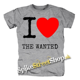 I LOVE THE WANTED - sivé detské tričko