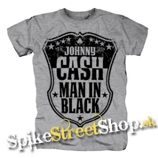 JOHNNY CASH - Man In Black - sivé detské tričko