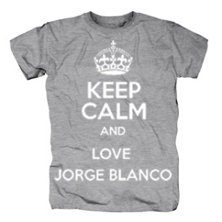KEEP CALM AND LOVE JORGE BLANCO - sivé detské tričko