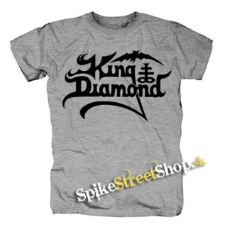 KING DIAMOND - Logo - sivé detské tričko