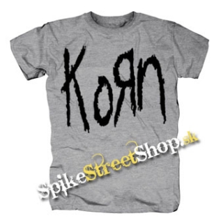 KORN - Logo - sivé detské tričko
