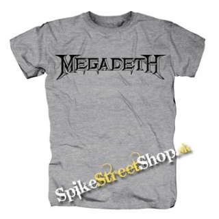MEGADETH - Logo - sivé detské tričko