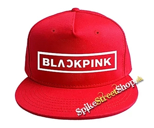 BLACKPINK - White Logo - červená šiltovka model "Snapback"