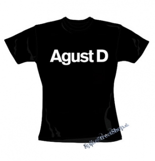 AGUST D (SUGA - BTS) - Logo - čierne dámske tričko