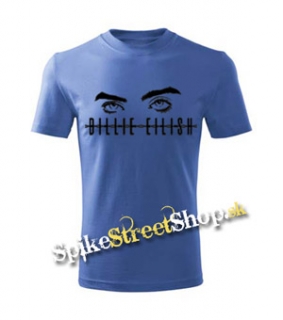 BILLIE EILISH - Eyes Logo - azurovomodré detské tričko