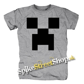 MINECRAFT - Creeper - sivé detské tričko