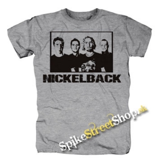 NICKELBACK - Logo & Band - sivé detské tričko