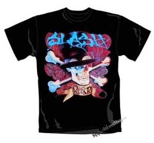 SLASH - Skull Colour - čierne pánske tričko