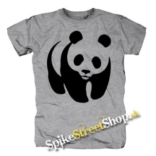 PANDA - sivé detské tričko