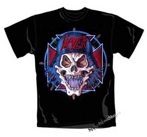 SLAYER - Skull - čierne pánske tričko