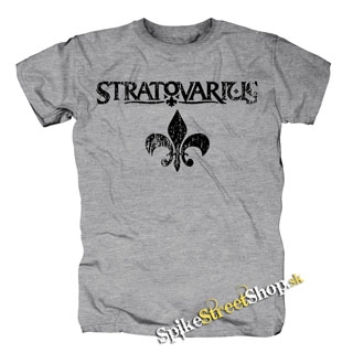 STRATOVARIUS - Black Logo Vintage - sivé detské tričko