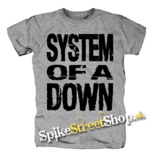 SYSTEM OF A DOWN - Logo - sivé detské tričko